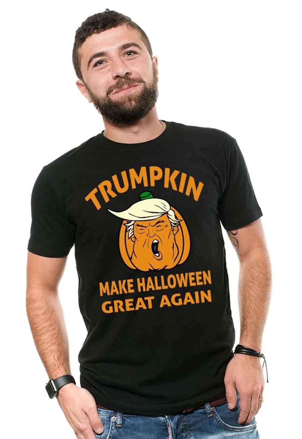 Trumpkin Make Halloween Great Again Funny Trump Halloween T-shirt