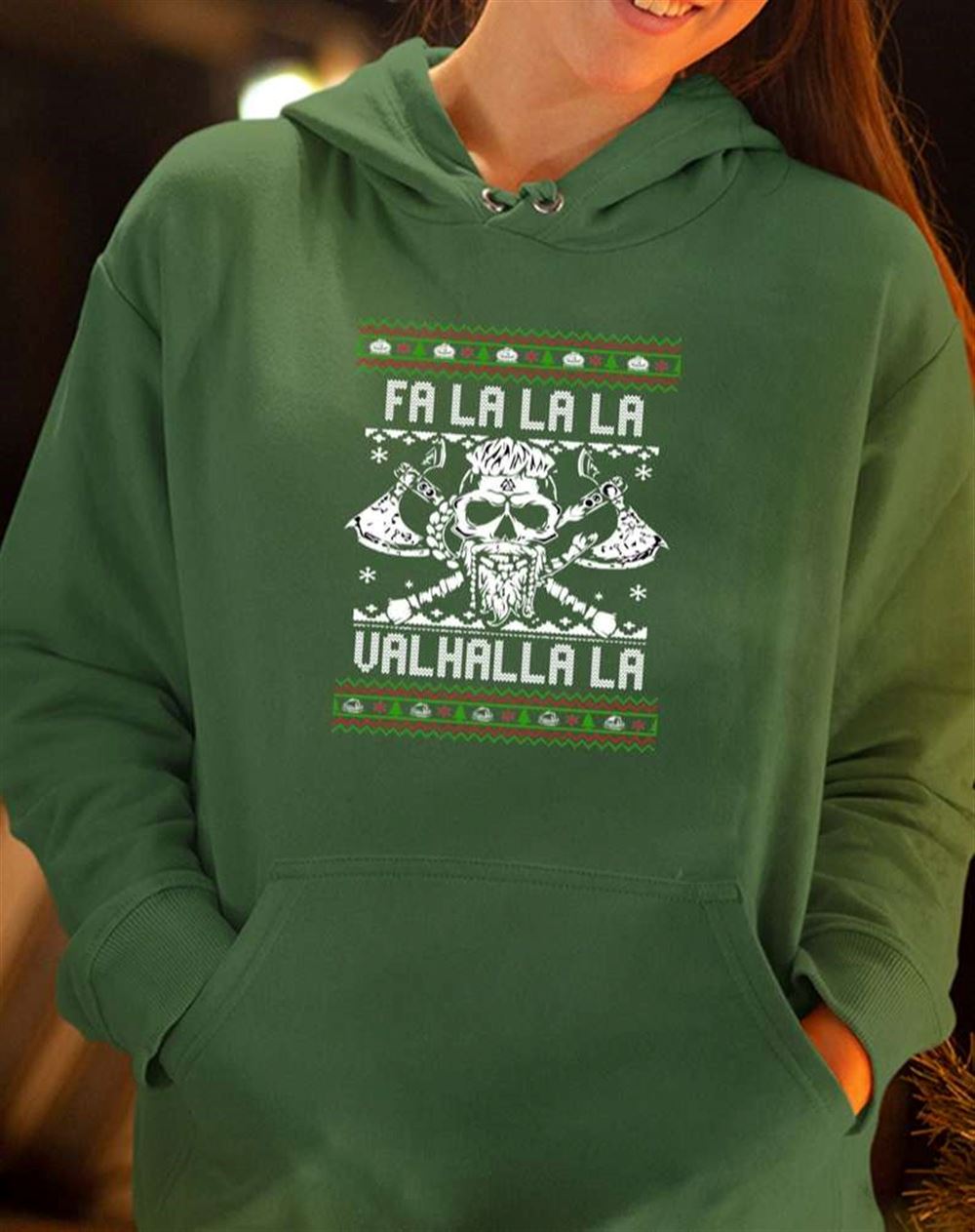 Valhalla La Tee Viking Skull Sweatshirt