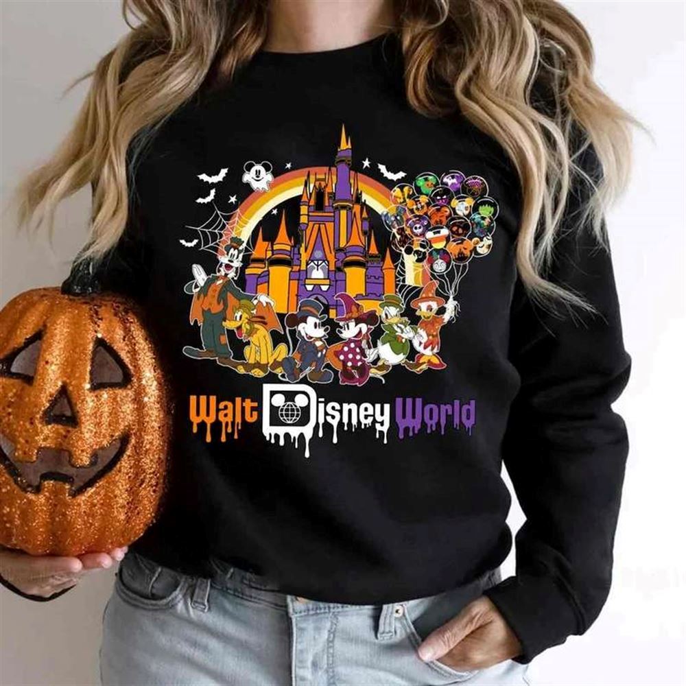 Walt Disney World Hallowen Mickey And Friends T-shirt