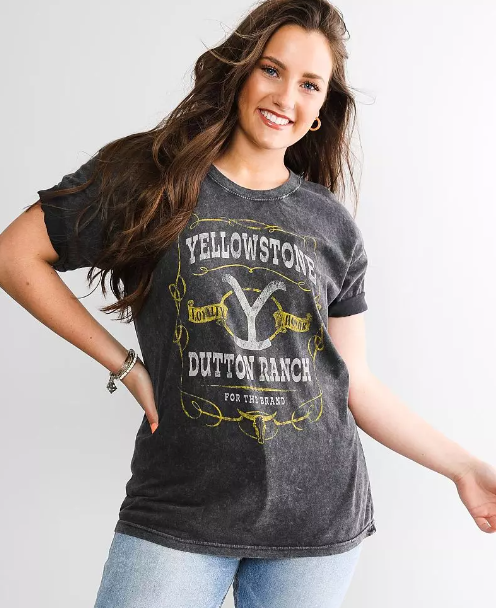 Yellowstone Dutton Ranch T-shirt Short Sleeve Cotton Jersey T-shirt