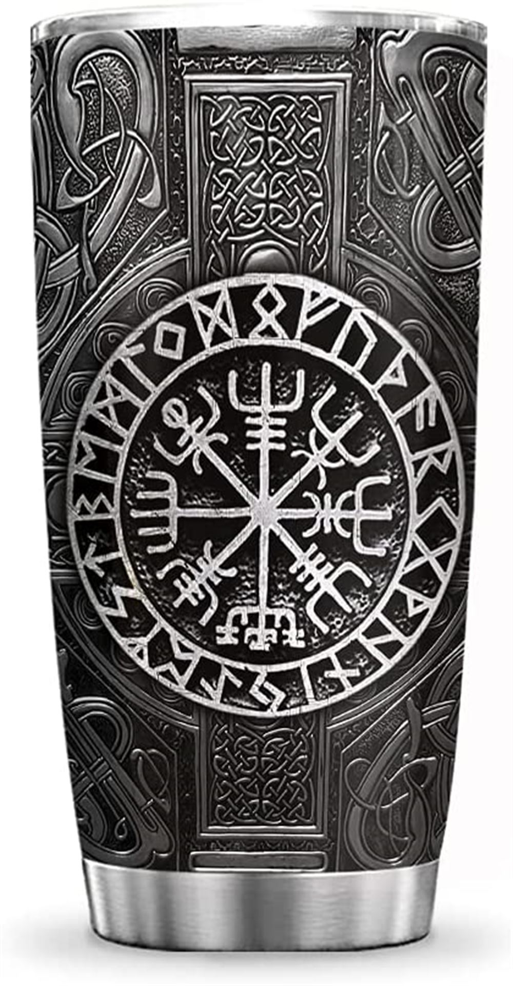 20 Oz Tumbler 20oz Printed Viking Art Design Gift For Viking Lovers Viking Inspiration Tumbler Cup W