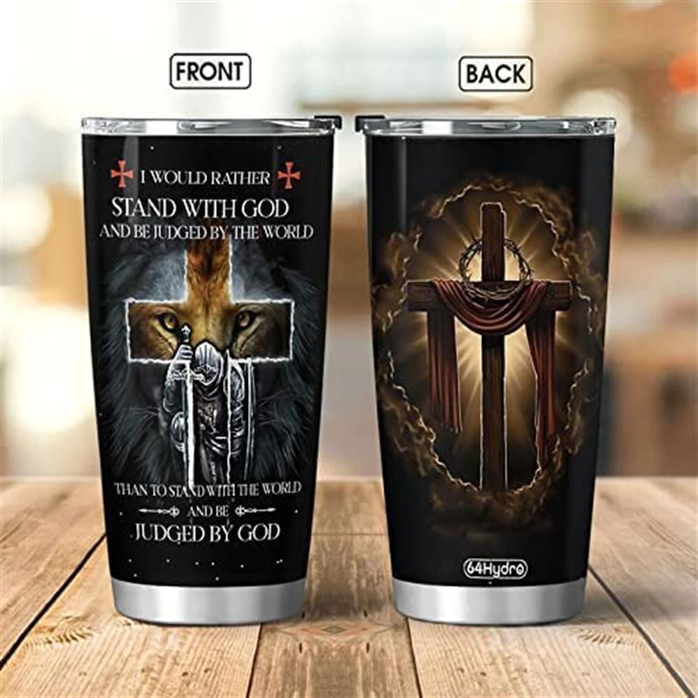 20oz A Warrior Of God Faith Christian Gifts Stainless Steel Tumbler Cup With Lid Double Wall Vacuum