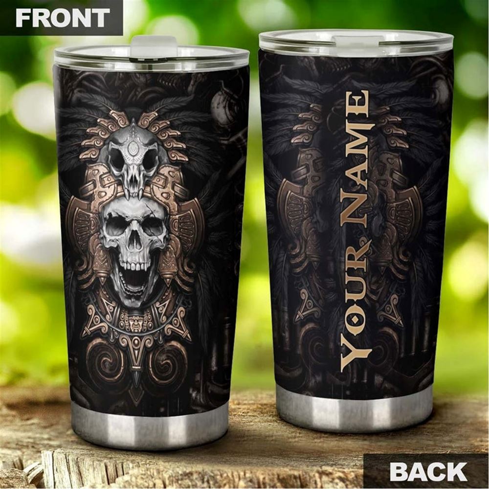 3d Native Skull Warrior Personalized Fancy Unique Tumbler-skull Tumbler-skull Birthday Gift Christma