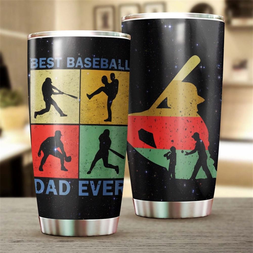 Best Baseball Dad Ever Tumbler-birthday Gift Christmas Gift Fathers Day Gift For Baseball Dad From