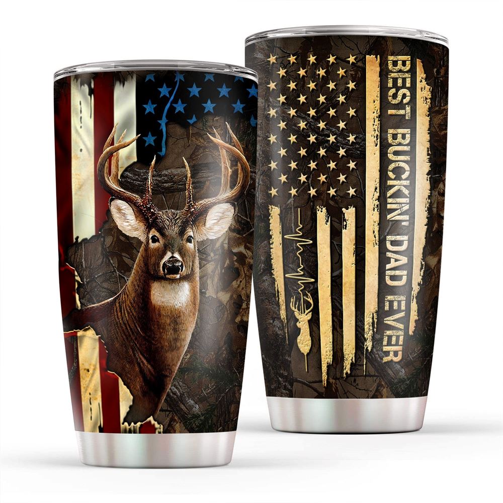 Best Buckin Dad Ever Deer Hunting 20oz Tumbler