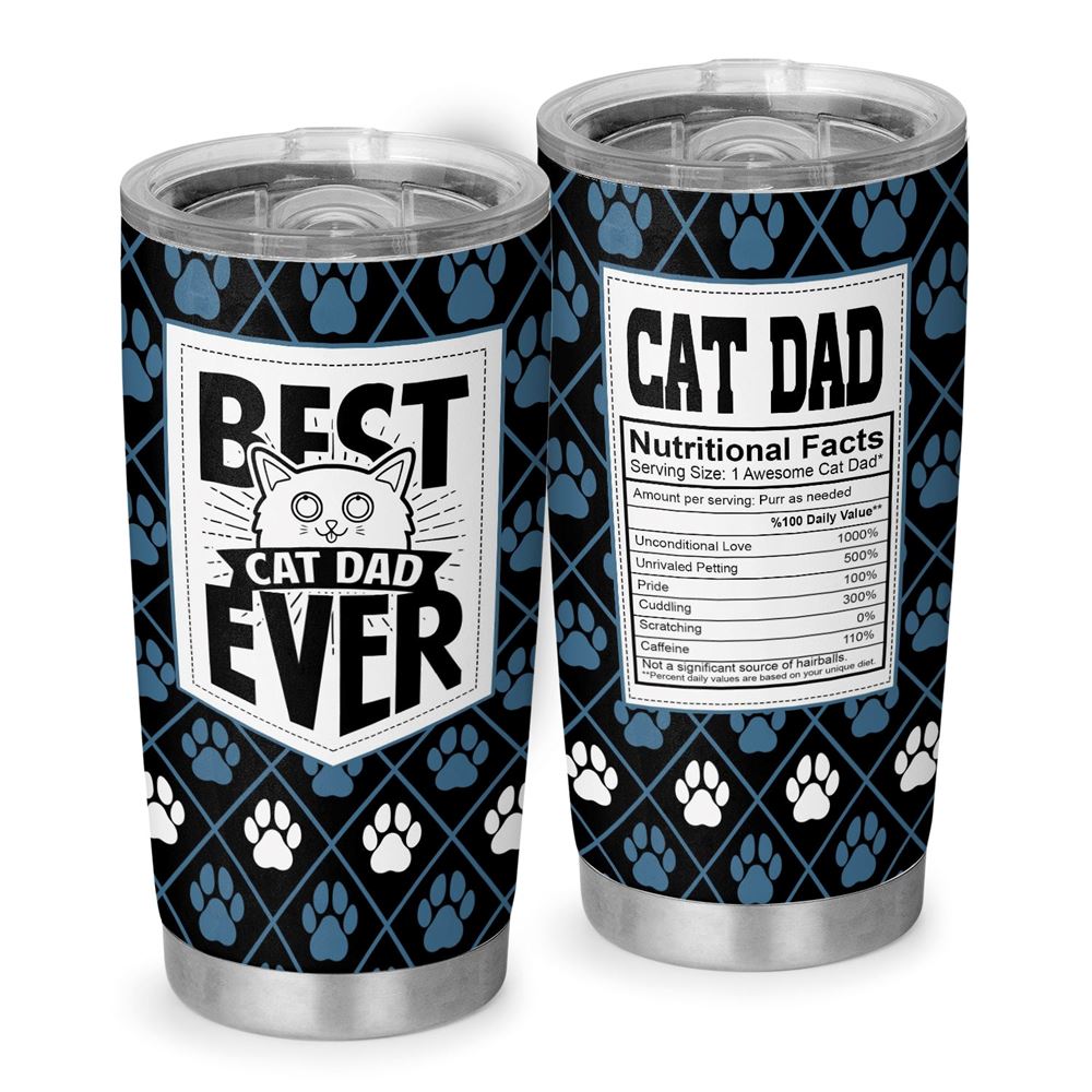 Best Cat Dad Ever Funny Cat 20oz Tumbler