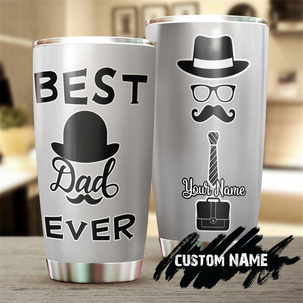 Best Dad Ever Personalized Tumbler-birthday Christmas Gift Fathers Day Gift For Father In Law