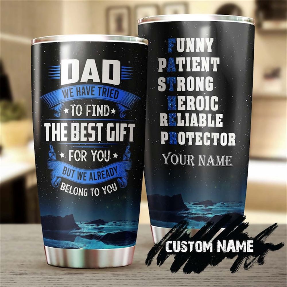 Best Gift For Dad Funny Children Personalized Tumbler-birthday Christmas Fathers Day Gift For Dad F