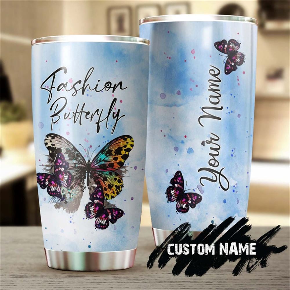 Butterfly Fashion Gorgeous Personalized Butterfly Tumbler-unique Gift Tumbler-birthday Gift Christma