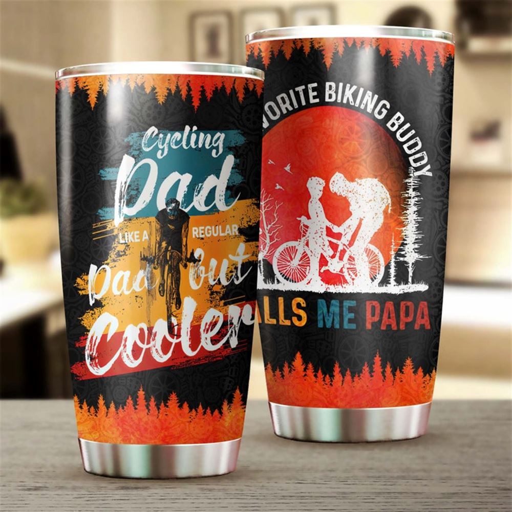 Cycling Dad Dad My Favorite Biking Buddy Calls Me Papa-birthday Gift Christmas Gift Fathers Day Gif