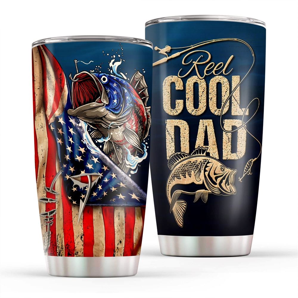 Dad Fishing Reel Cool Dad 20oz Tumbler