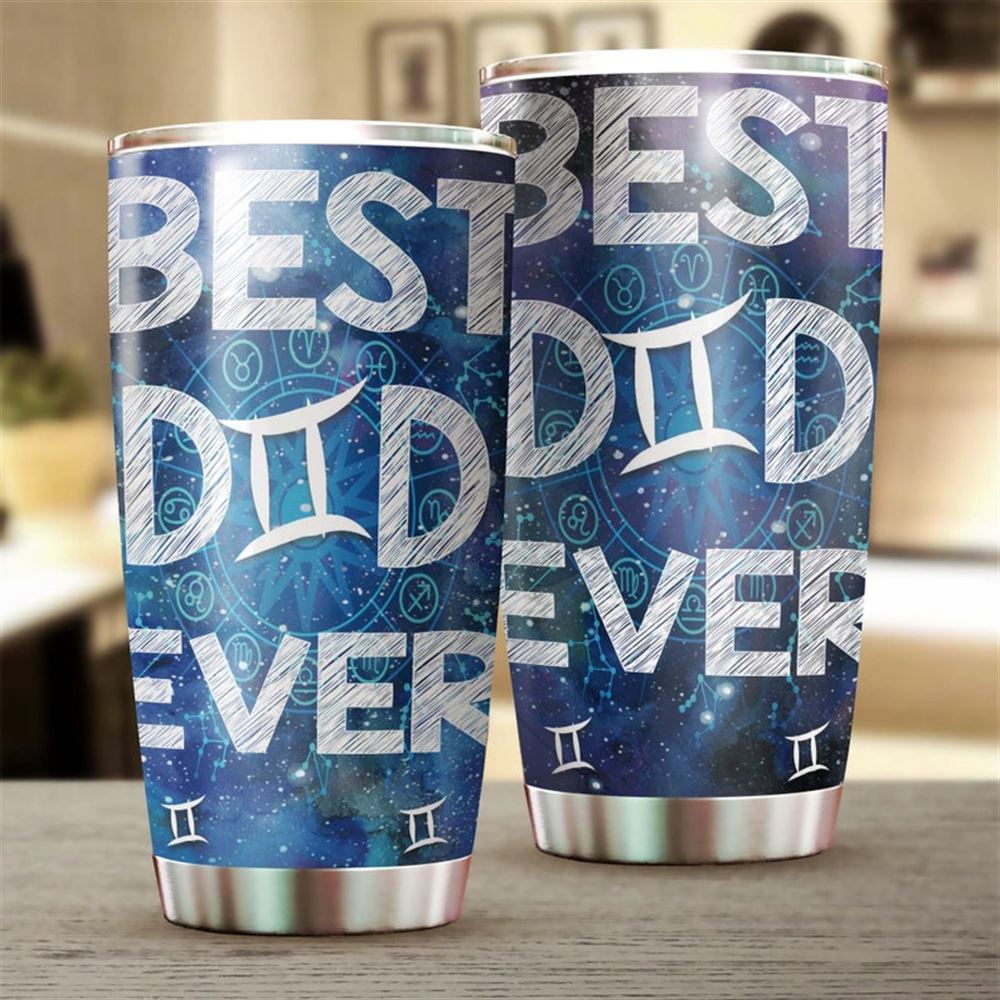 Gemini Best Dad Ever Zodiac Horoscope Lover Tumbler-birthday Christmas Gift Fathers Day Gift For Da