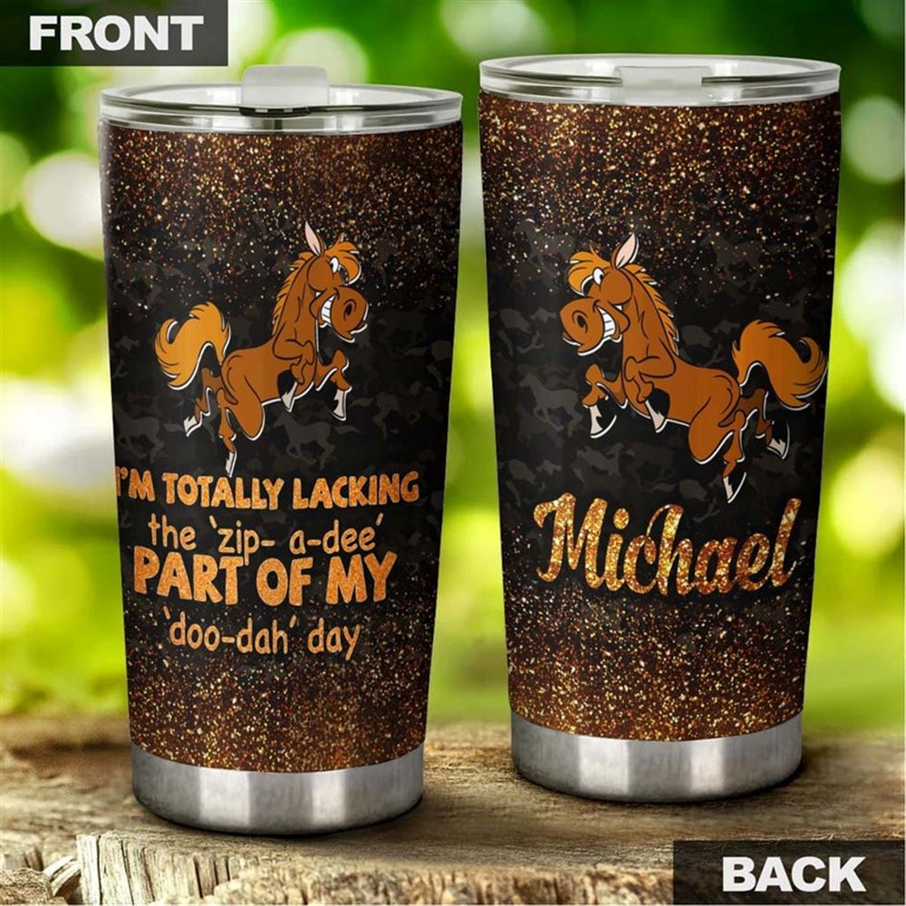 Horse I Am Totally Horse Lover Funny Horse Personalized Tumbler-horse Present For Her-gift For Horse