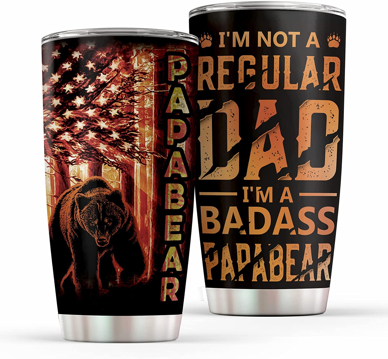 Insulated Stainless Steel Tumbler 20oz Wlid For Father - Birthday Gifts For Dad From Daughterson - F