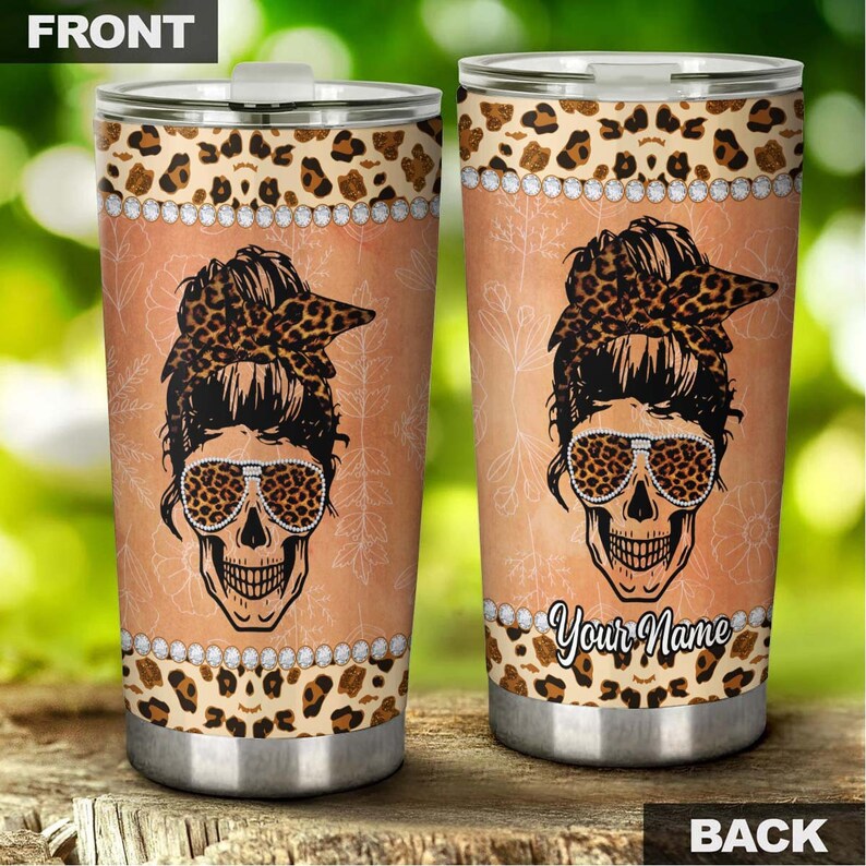 Skull Eagle Biker Personalized Fancy Unique Tumbler-skull Tumbler-skull Birthday Gift Christmas Gift