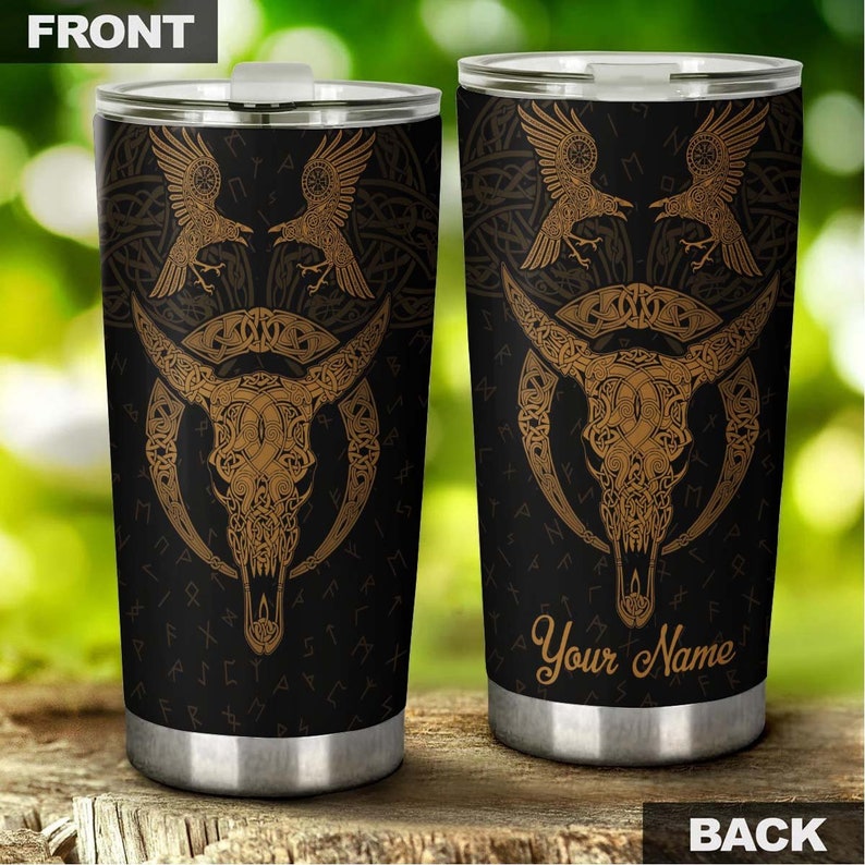 Viking Skull Unique Cool Personalized Fancy Unique Tumbler-skull Tumbler-skull Birthday Gift Christm