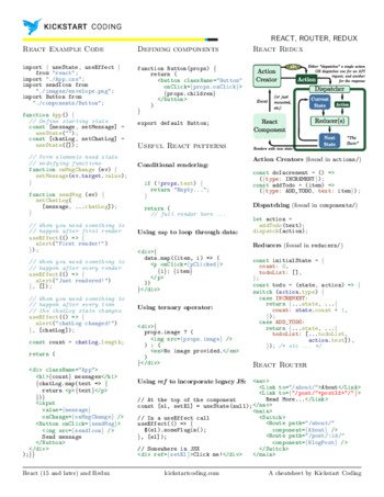 React, Redux, and React Router
