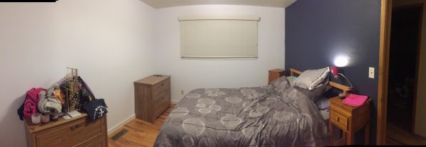 Burien House repainted master bedroom
