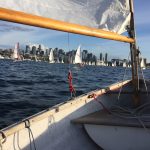 Seattle Duck Dodge Sailboat Race in a Minto on July 16, 2019