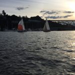 Kemp's Red Thunderbird - Seattle Duck Dodge Sailboat Race in a Minto on July 16, 2019
