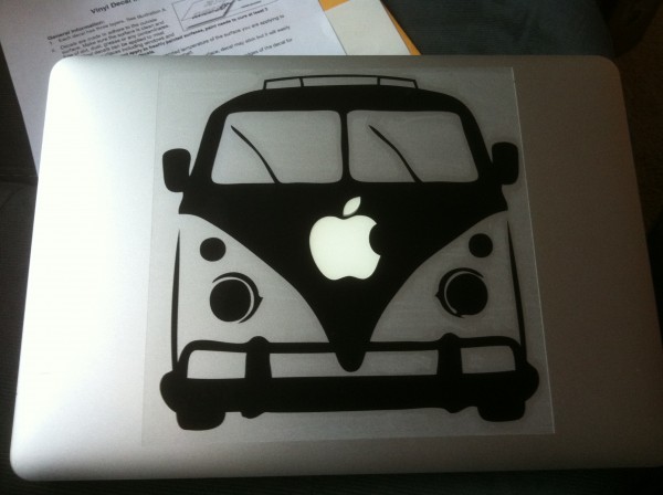 VW Bus MacBook decal