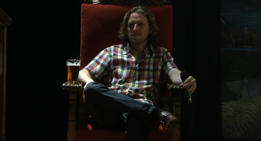 Matt Mullenweg in "The Throne" at 2012 WordCamp Portland
