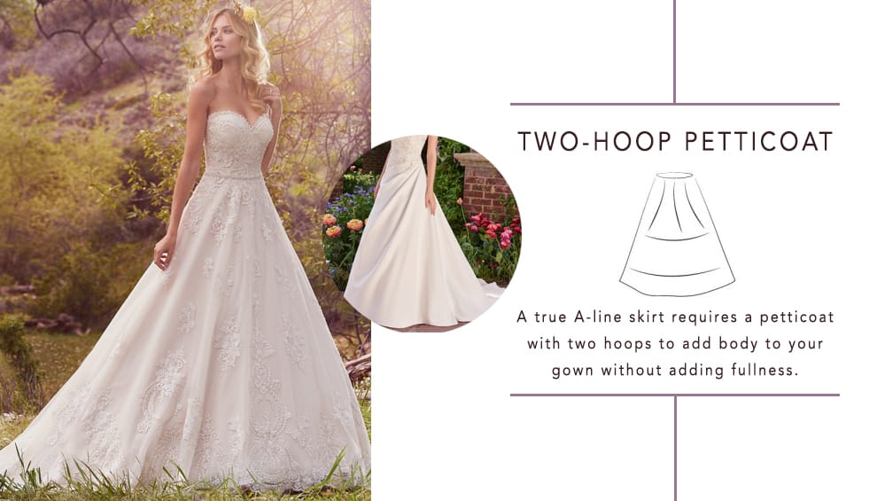 aline wedding dress slip