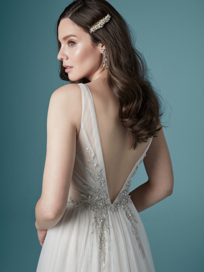 v back wedding dresses