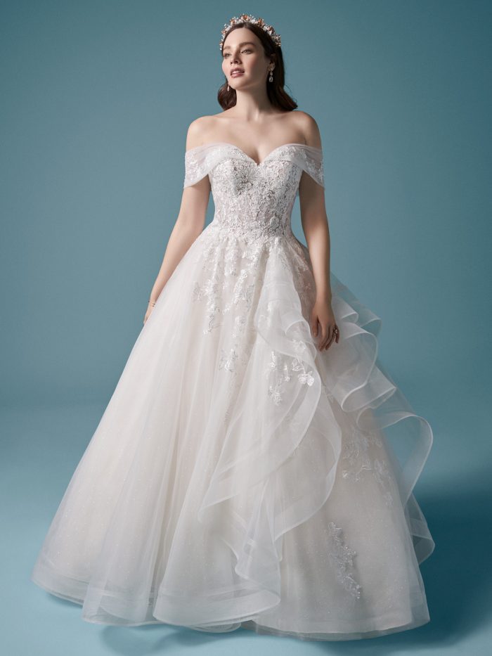 Off white clearance color wedding gown