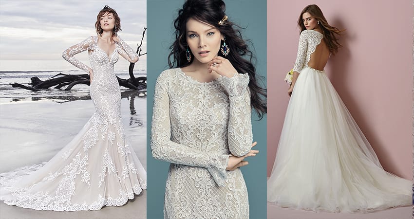 maggie sottero long sleeve wedding dresses