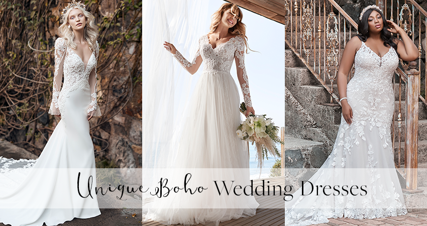 Ten Unique Boho Wedding Dresses For Effortlessly Chic Bride