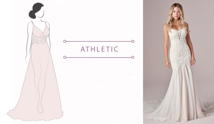 wedding dress for athletic body