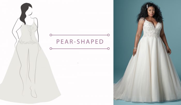 best wedding dresses for body type