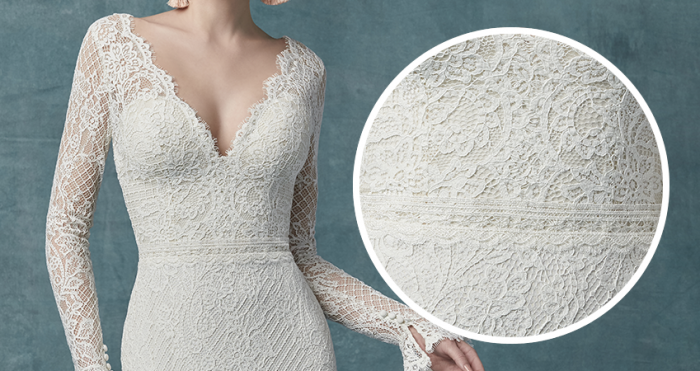 guipure lace wedding dress