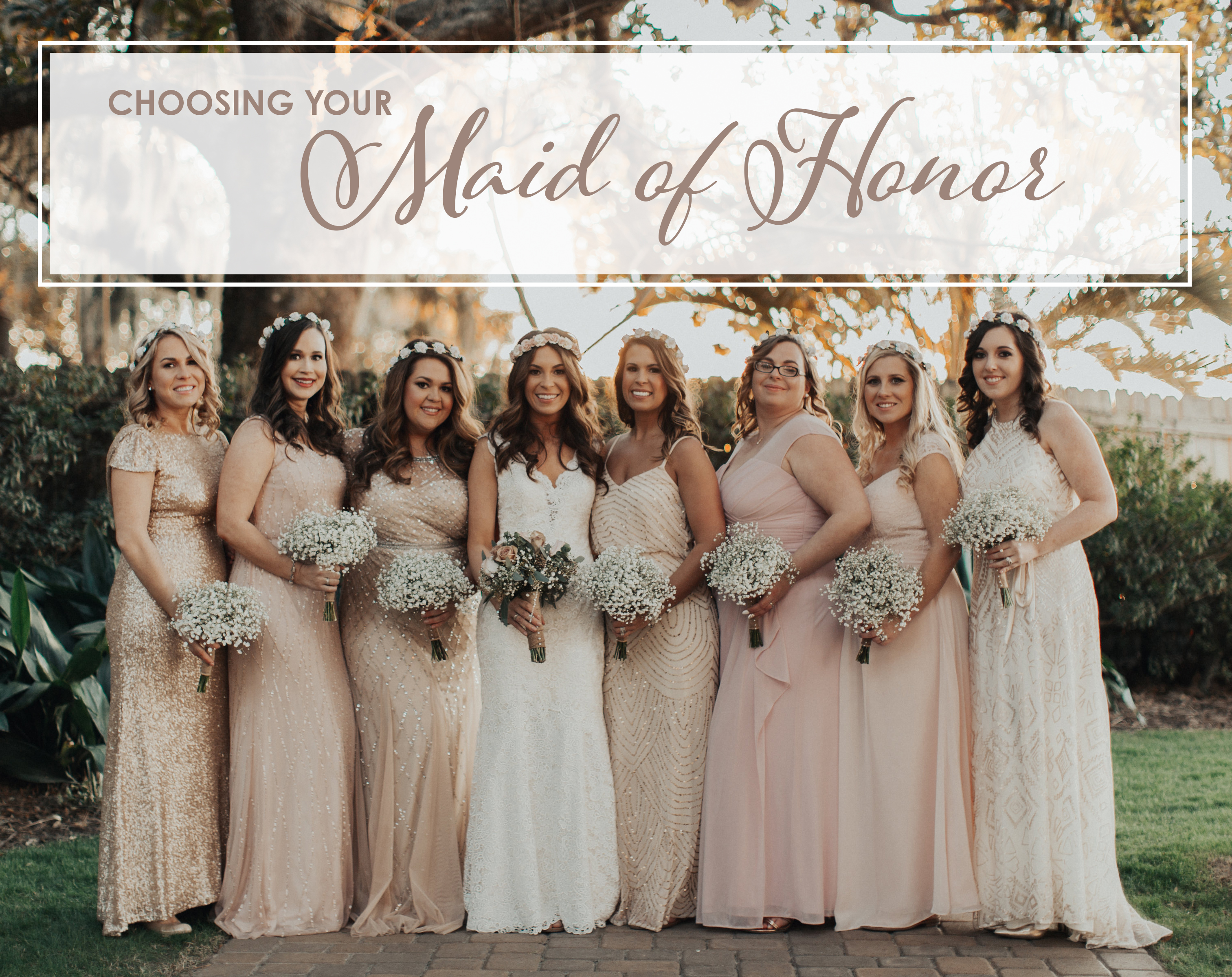 two maids of honor no bridesmaids