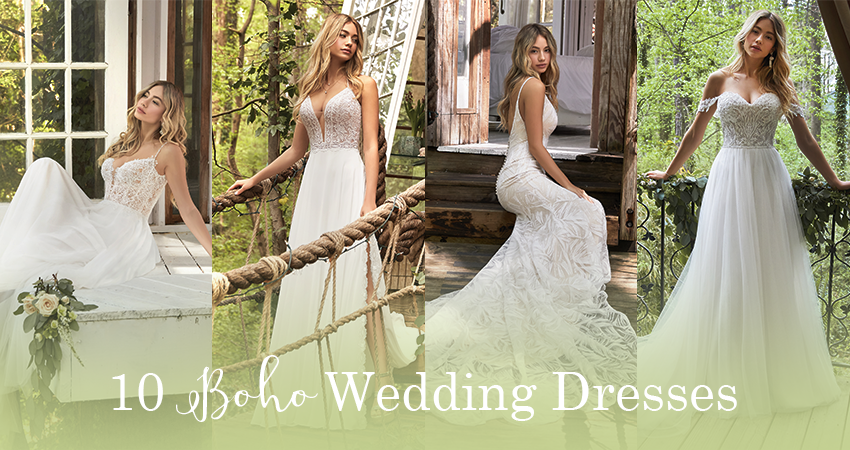 10 Affordable Boho Wedding Dresses by Rebecca Ingram - Love Maggie