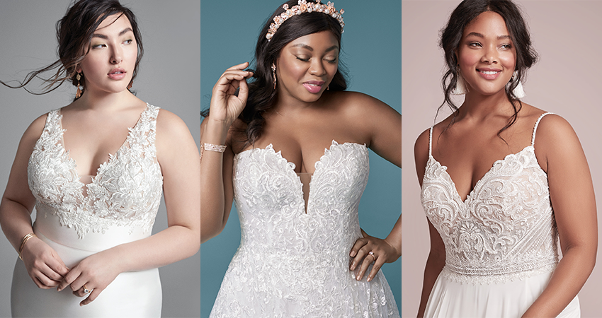 wedding dresses for plump brides