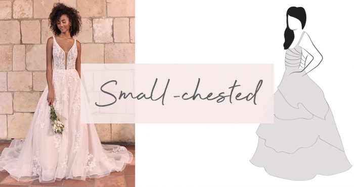 Diagram of Wedding Dress for Small-Chested Brides