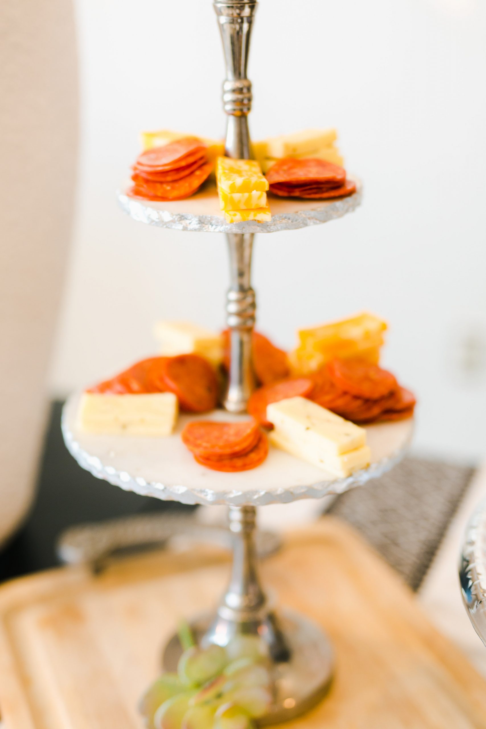 Cheese and Meat Trays at a Bridal Shower Planned by the Maid of Honor