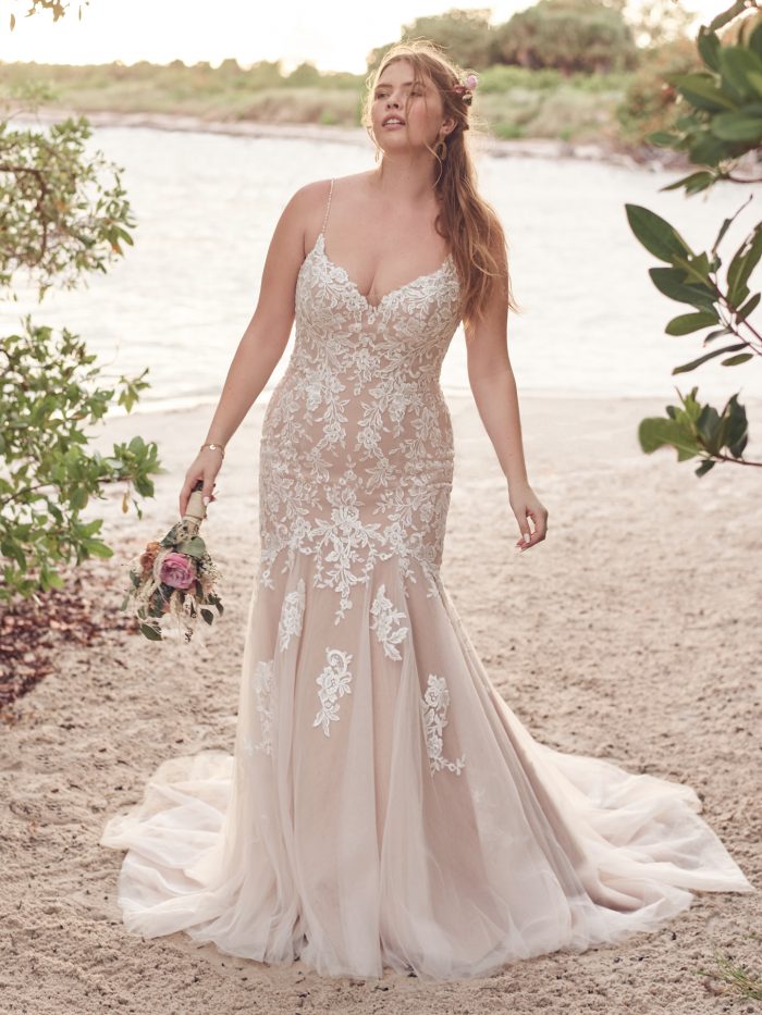 body fit wedding gown