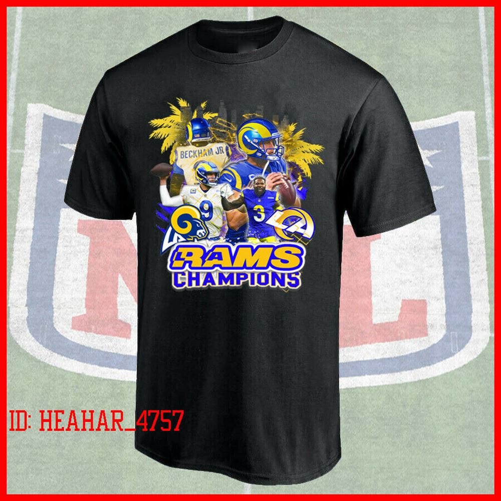 Los Angeles Rams Super Bowl 2022 Winner Champs T-shirt S-5xl