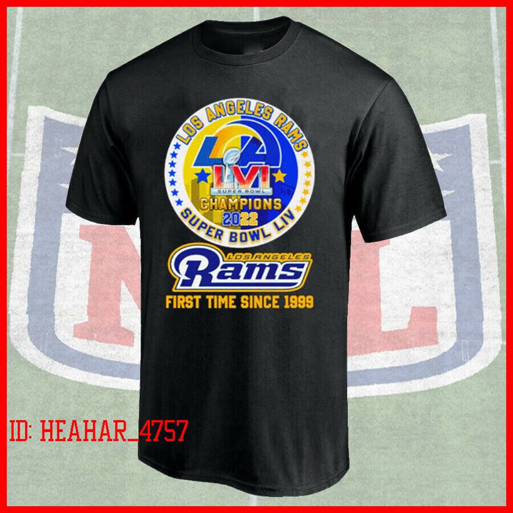 Los Angeles Rams Super Bowl 2022 Winner Champs Trophy T-shirt S-5xl