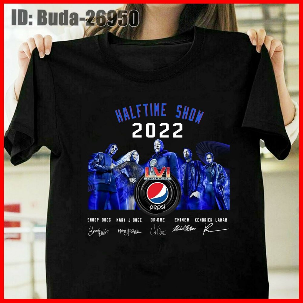 Halftime Show 2022 Lvi Super Bowl Snoop Dogg Dr Dre Signatures T-shirt