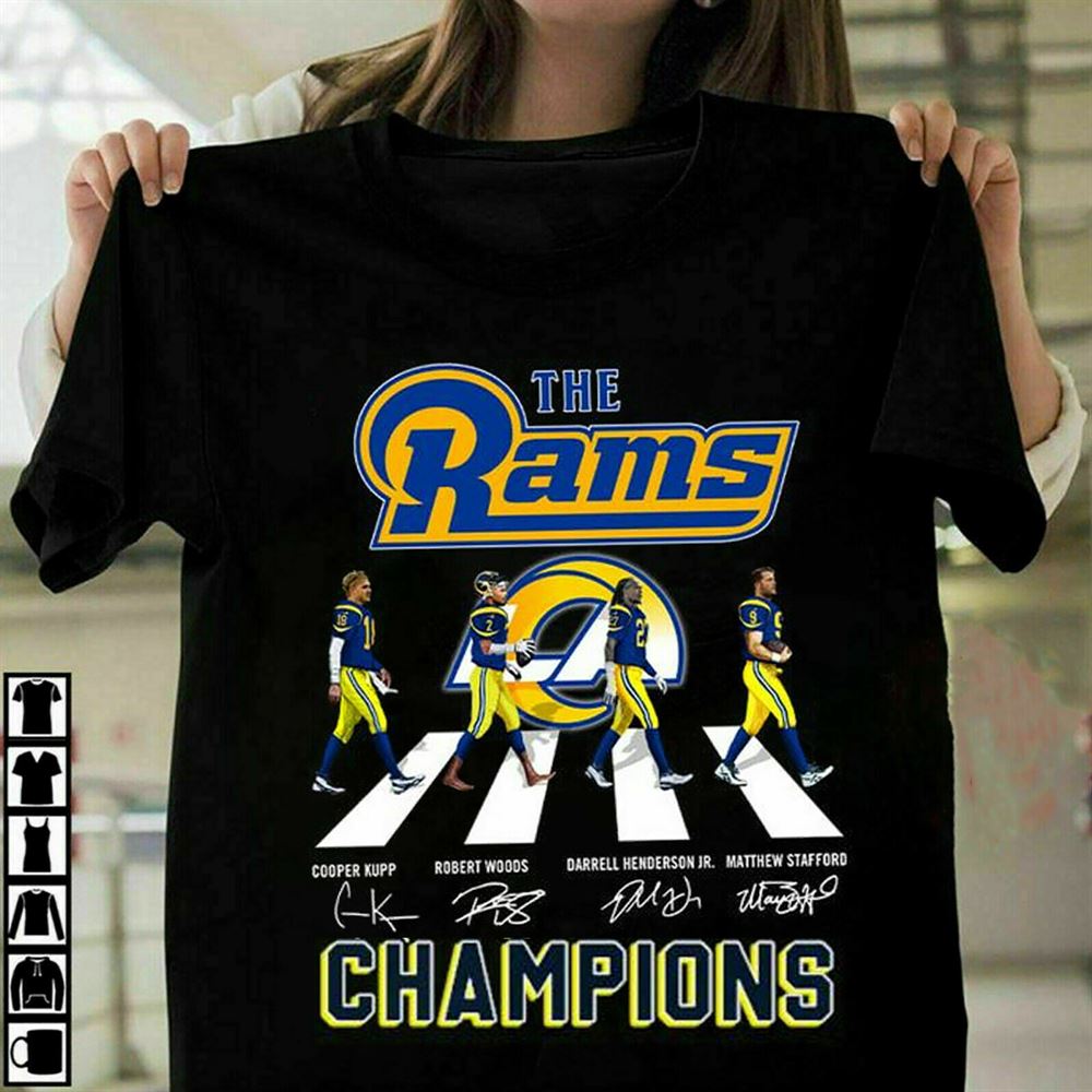 Los Angeles Rams Super Bowl 2022 Champs Winner Signature T-shirt