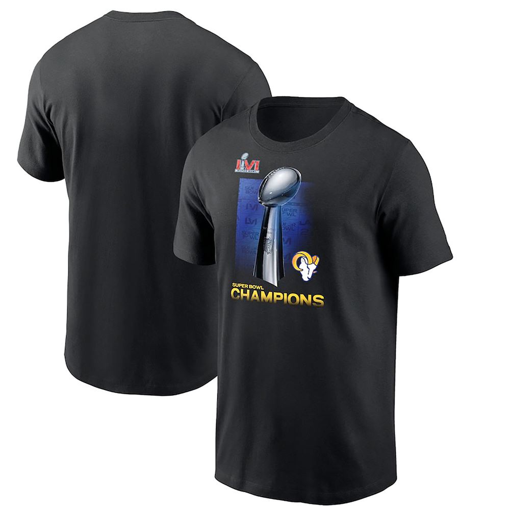 Los Angeles Rams Super Bowl Lvi Champions Lombardi Trophy T-shirt