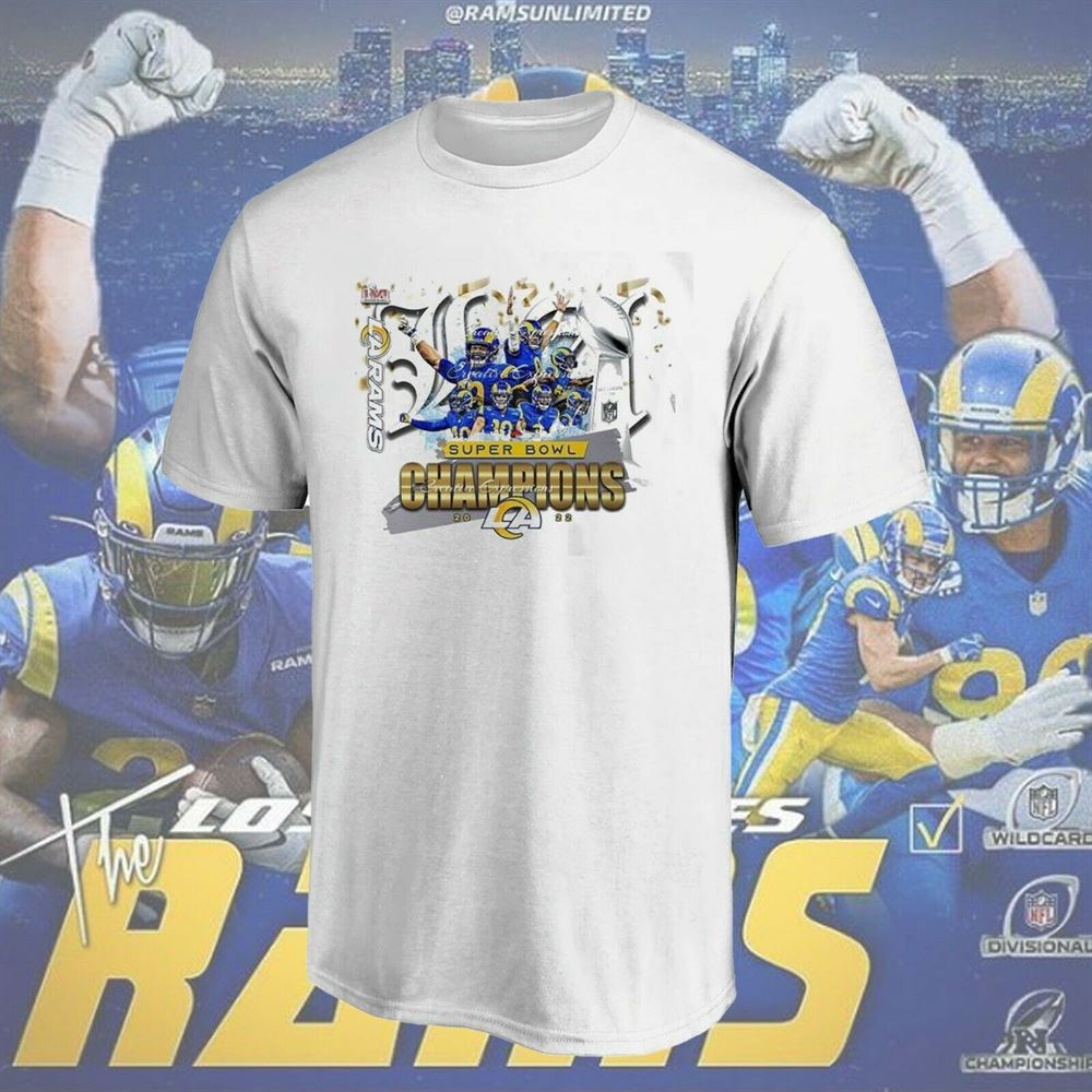 Lvi 2022 Super Bowl Los Angeles Rams Champion T Shirt
