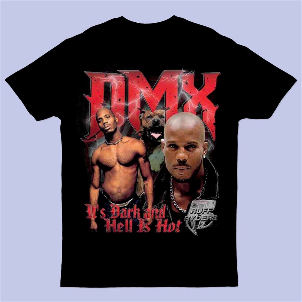 Vintage 90s Dark Man X Dmx - Get At Me Dmx Dog Rap Hip Hop T-shirt