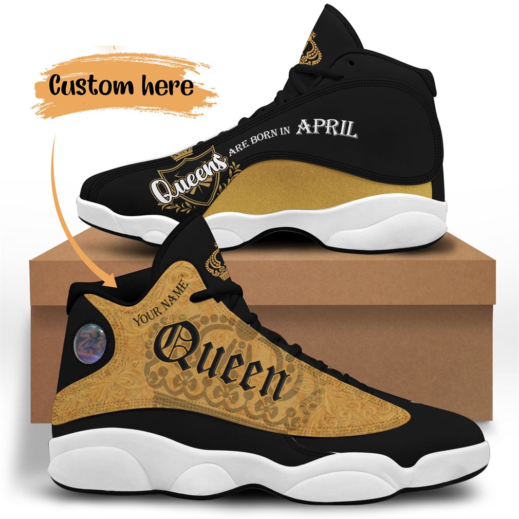 April Birthday Air Jordan 13 Shoes Personalized Sneakers Sport V14