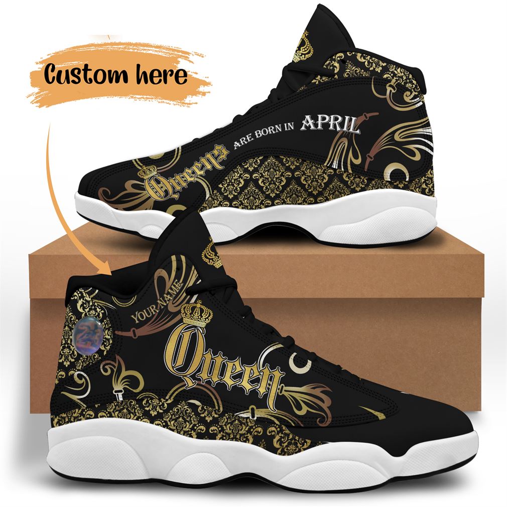 April Birthday Air Jordan 13 Shoes Personalized Sneakers Sport V15