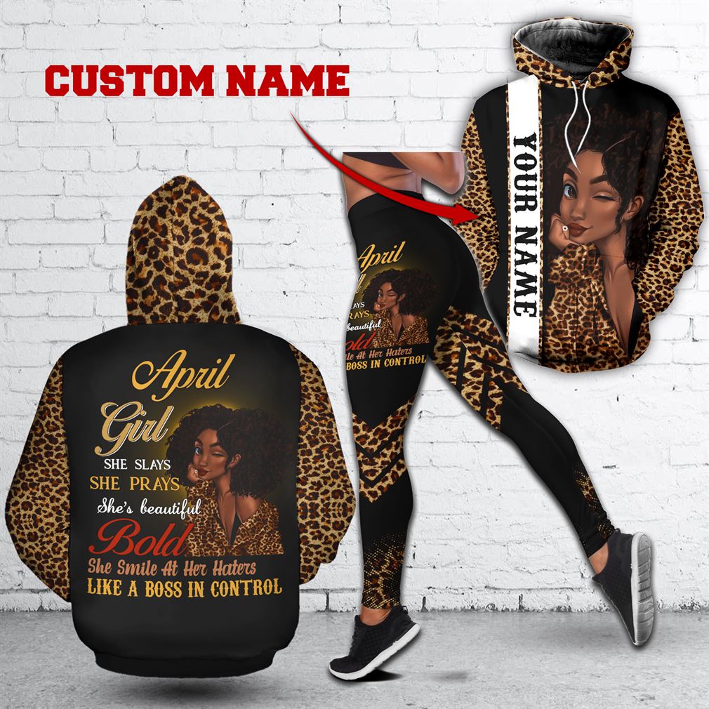 Personalized Name April Girl Combo 3d Clothes Hoodie Legging Set V05